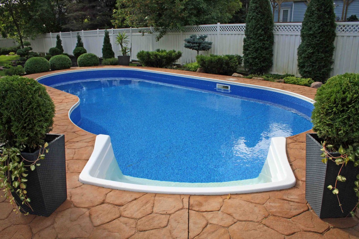 concrete around pool ideas