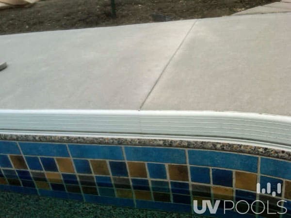 Coping Repair Uv Pools, Metal Coping Strips For Above Ground Pool